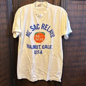 Vintage 60's "Collegiate Pacific" Mt. Sac Relays Cotton T-shirt